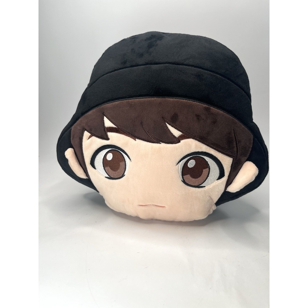 BTS TinyTAN JUNGKOOK Official Face Cushion Blanket Mic drop Plush Doll